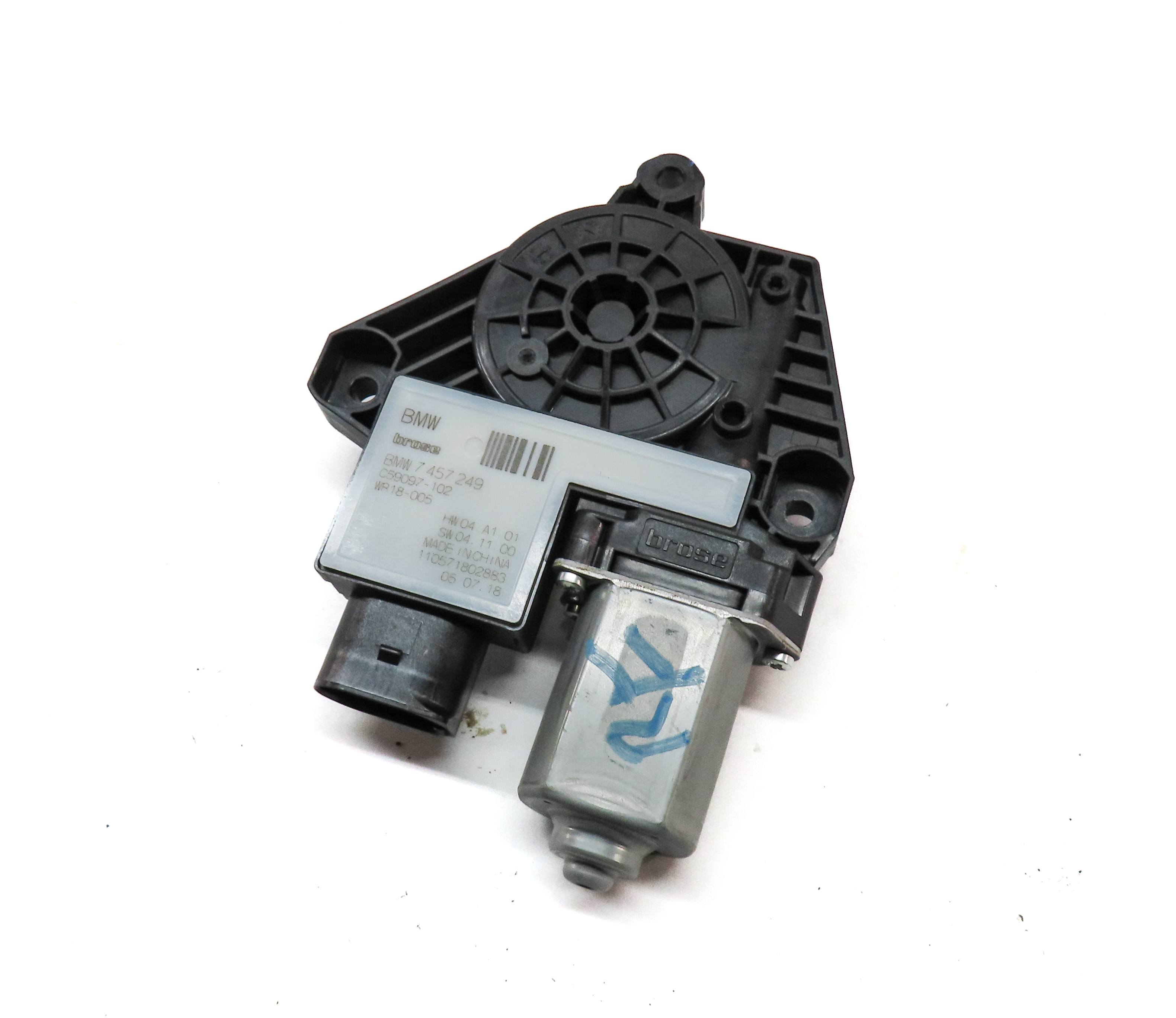 2018-2021 BMW X3 (G01) FRONT RIGHT PASSENGER DOOR WINDOW MOTOR — exact item pictured